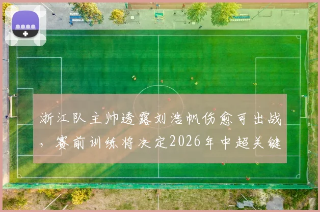 浙江队主帅透露刘浩帆伤愈可出战，赛前训练将决定2026年中超关键战阵型布局